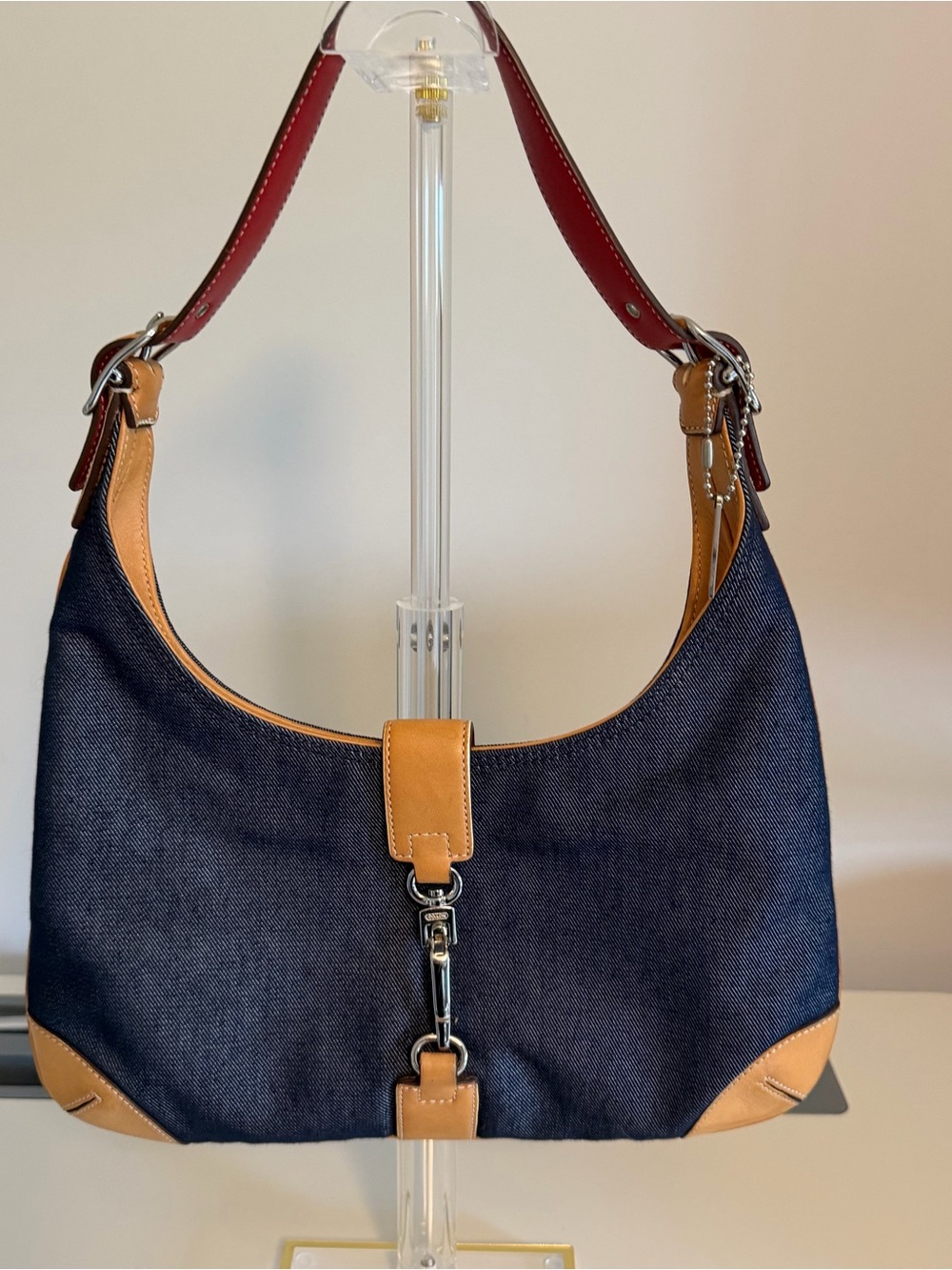 Coach Hamptons Denim Hobo Bag 8932